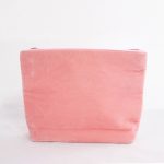 Cosmetiquera de terciopelo rosa con serpiente bordada a mano. - Image 3