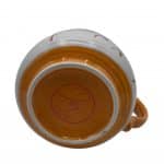 Taza floral de cerámica con tonos cálidos - Image 3